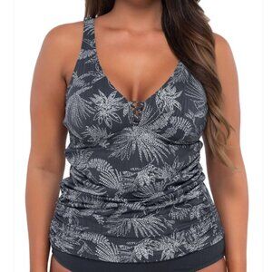 Sunsets Escape Women's Emerson Fanfare Seagrass Texture Tankini Top